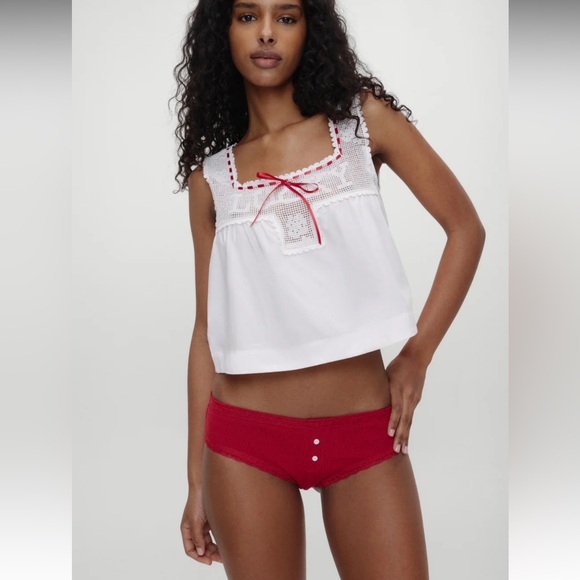 3091. Free People X BELLA HADID Bluebell Cotton Brief